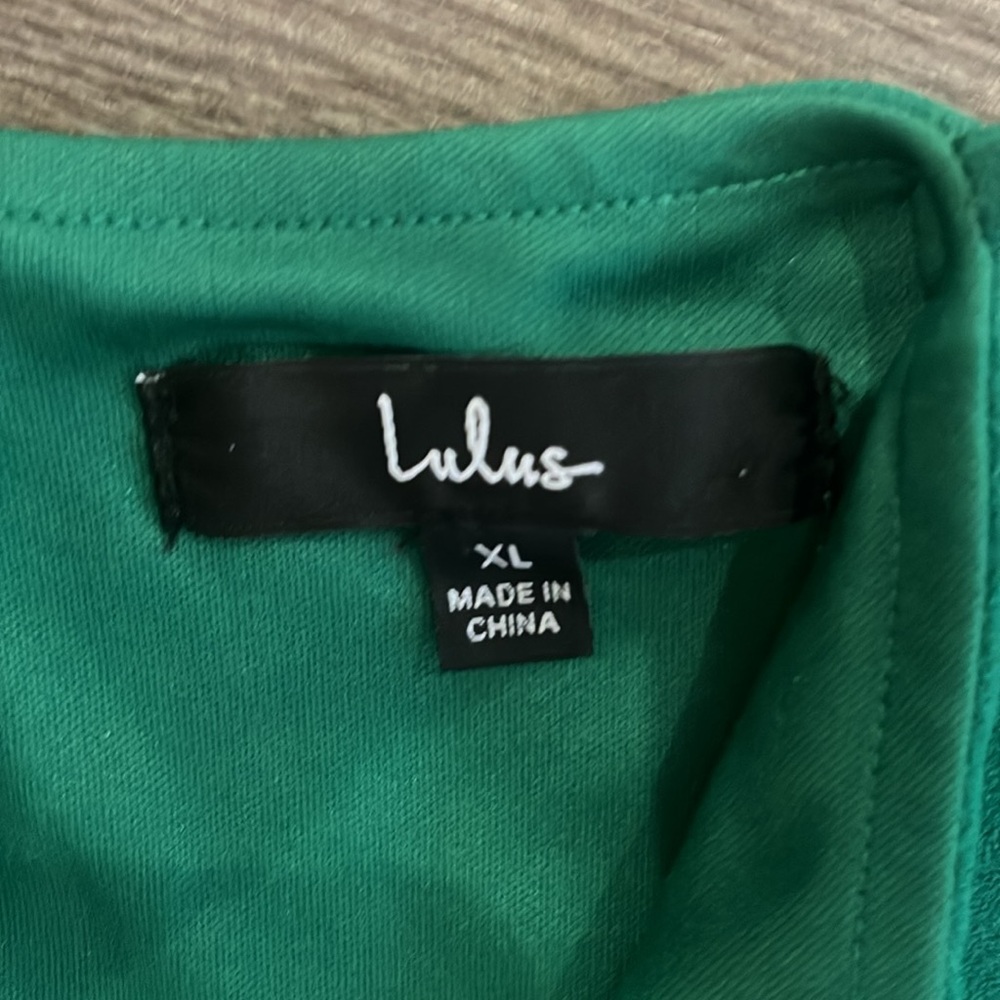 Lulus‎ Flirty Outlook Green Tie-Strap Bustier Romper - Picture 6 of 6